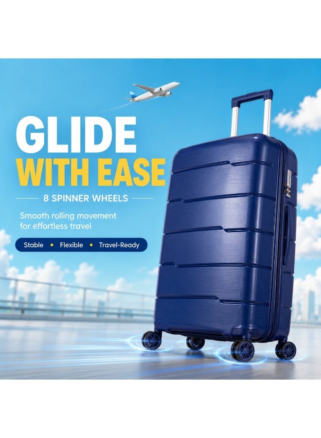 3-Piece Hard Shell Trolley Luggage Set with 360° Spinner Wheels – Lightweight Travel Suitcases for Business and Family Trips - Image 5