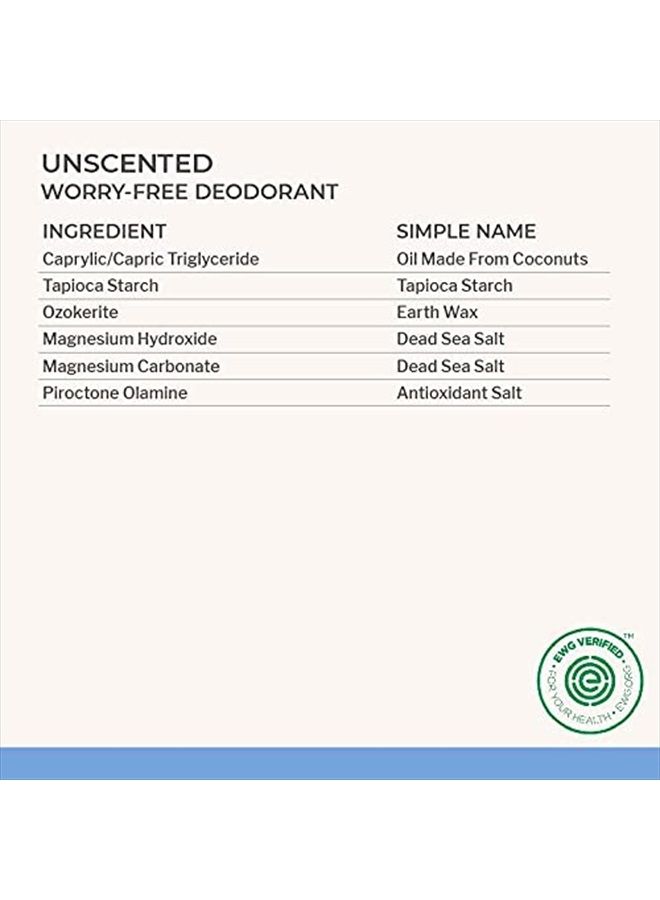 Each & Every مزيل عرق طبيعي خالي من الألمنيوم للبشرة الحساسة مع زيوت أساسية، تعبئة نباتية، خالي من العطور، 2.5 أونصة. - Image 3