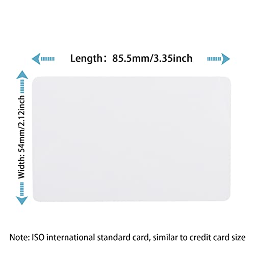 CAETOUNG 100 Pack Premium Blank PVC Cards, CAETOUNG CR80 30 Mil Graphic Quality White Plastic Cards for Photo ID Badge Printers - Image 5