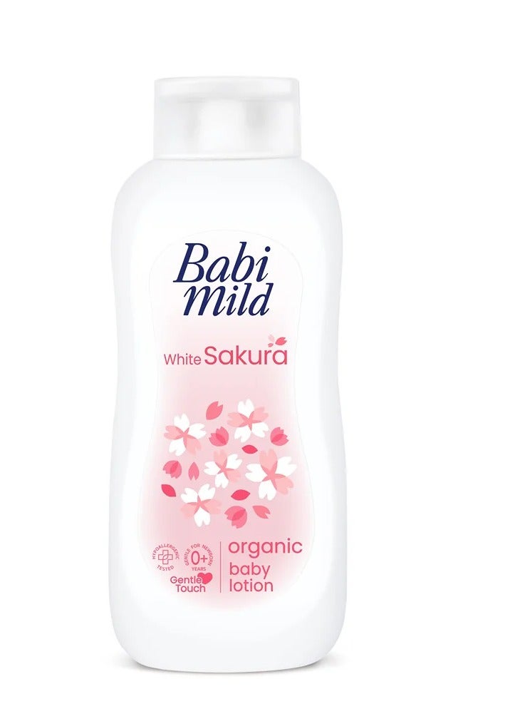 BABIMILD Babi Mild - White Sakura Organic Baby Lotion - 180ml - Image 1