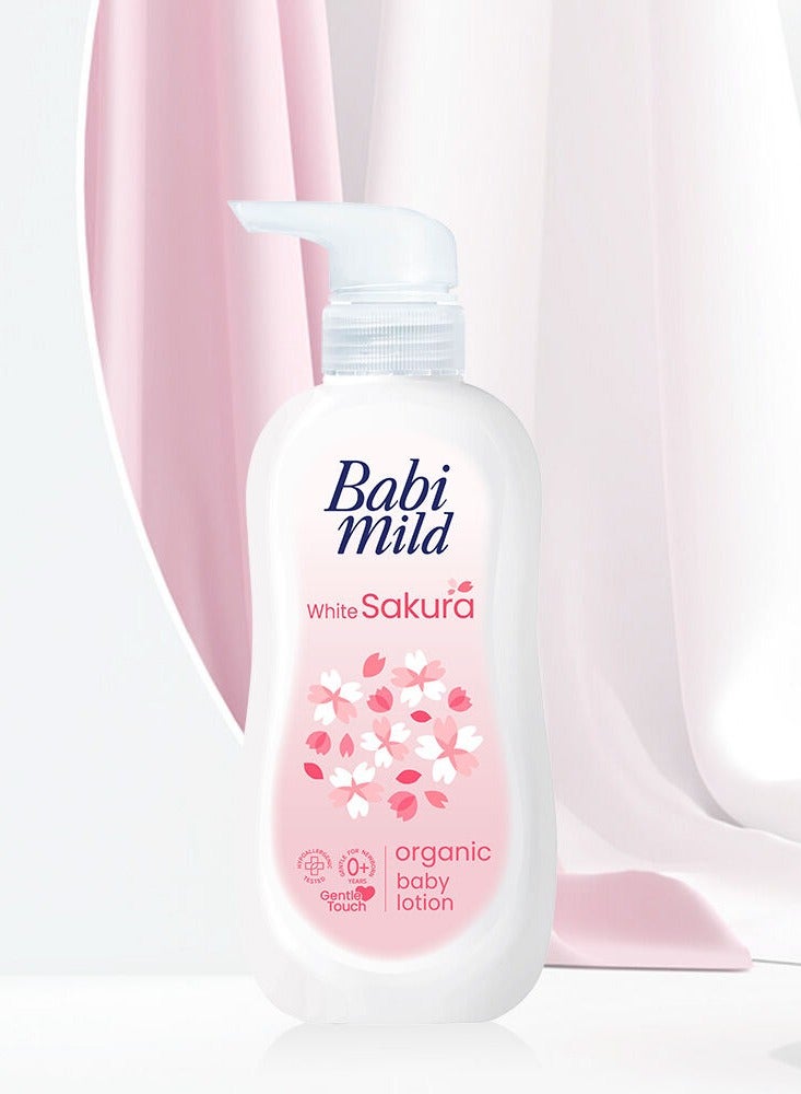 BABIMILD Babi Mild - White Sakura Organic Baby Lotion - 180ml - Image 2