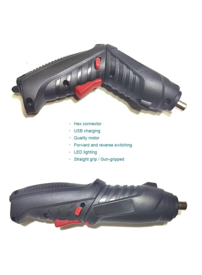 Multifunction USB Charging Folding Electric Screwdriver,Forward And Reverse,Electric Drill, 45 Piece Screwdriving Set with Tough Case,1 Set  - Image 3