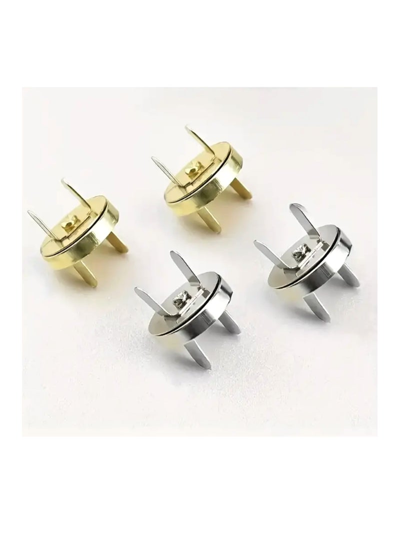 25pcs 18mm Metal Thin Magnetic Snap Buttons For Sewing Wallets Handbags Craft Wallet Accessories Material Buttons (Silver)  - Image 4