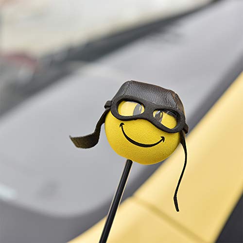YGMONER Cute Pilot Foam Ball Car Antenna Toppers Exterior Decorations (Pilot) - Image 2