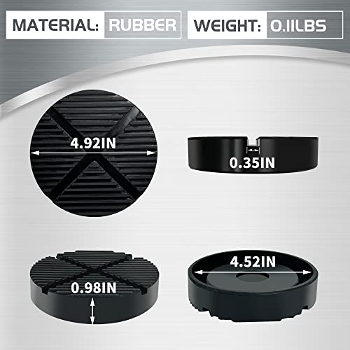 TONDA Floor Jack Rubber Pad, Universal Jack Pad Adapter, Pinch Weld Side Frame Rail Protector, 1 Pack - Image 2