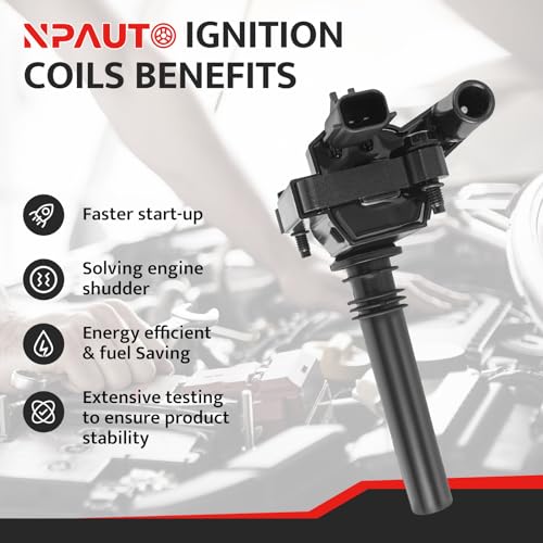 NPAUTO Ignition Coil Pack Replacement for 5.7L V8 Hemi 2003 2004 2005 Dodge Ram 1500 2500 3500, Dodge Durango, 5.7 SLT ST Pickup, UF378, Set of 8 - Image 2