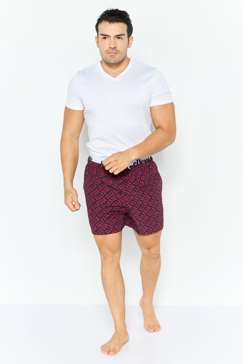 Ellesse Men Brand Logo Board Shorts, Multicolor - Image 3