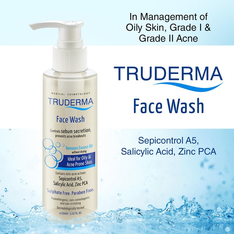 Regaliz Truderma Face Wash with 1 Salicylic Acid Pack of 2 Cleansing Formula for Smooth Radiant Skin - Image 2