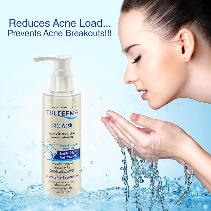 Regaliz Truderma Face Wash with 1 Salicylic Acid Pack of 2 Cleansing Formula for Smooth Radiant Skin - Image 3