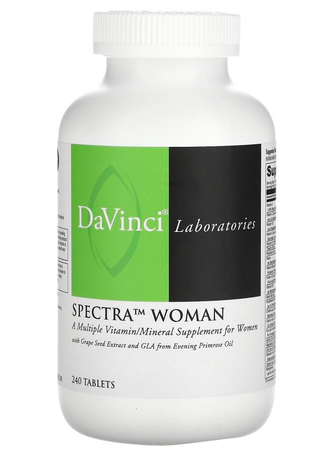 DaVinci Laboratories Spectra Woman Multiple Vitamin/Mineral 240 Tablets  - Image 1