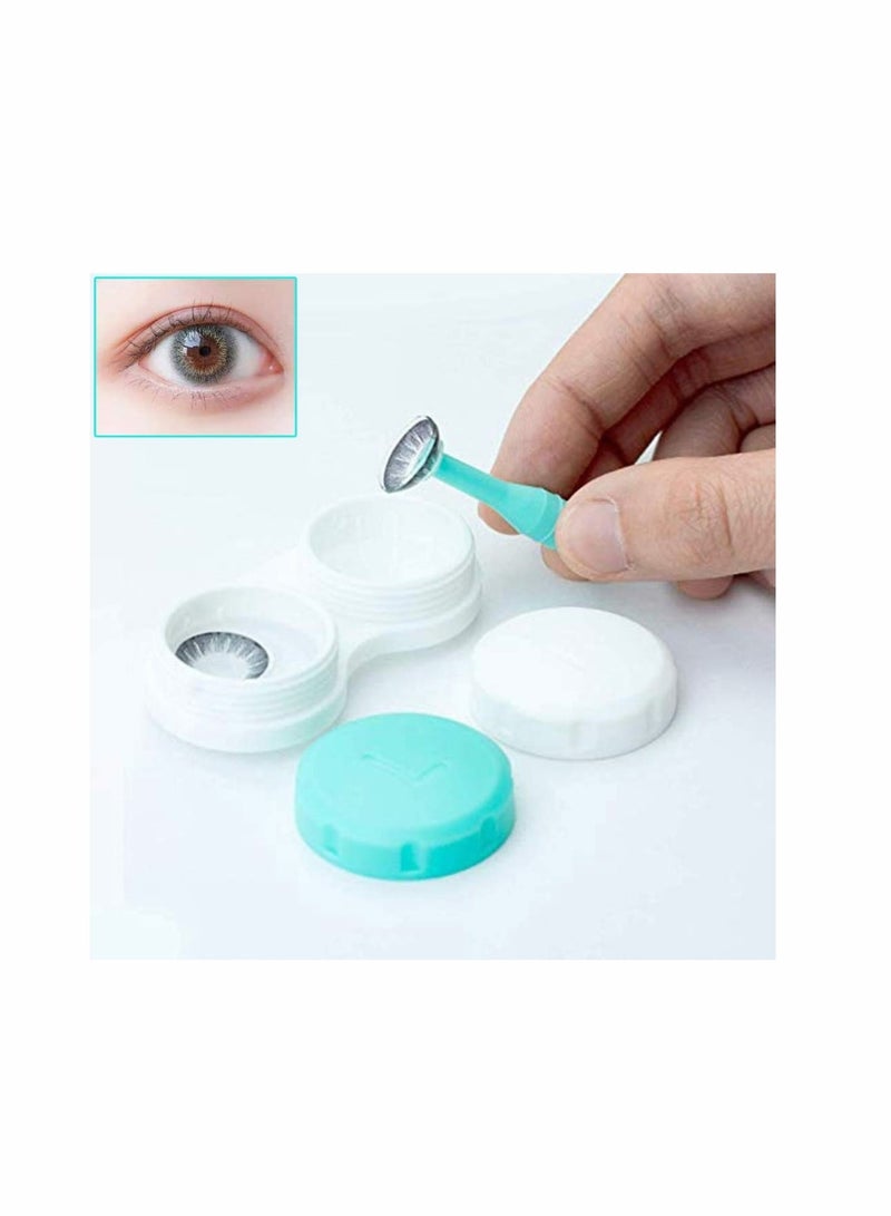 Zikra Contact Lens Remover, Suntown Hard Contact Lens Remover RGP Plunger Inserter for Soft Hard Lenses Contact Lens Remover Outdoor Mini Contact Lens Soak Storage Kit for Travel & Home (10 Pack) - Image 3