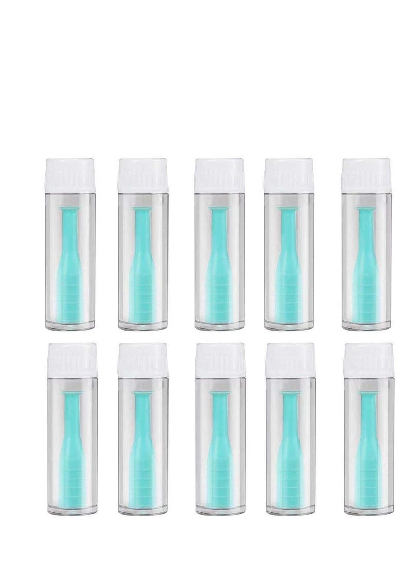 Zikra Contact Lens Remover, Suntown Hard Contact Lens Remover RGP Plunger Inserter for Soft Hard Lenses Contact Lens Remover Outdoor Mini Contact Lens Soak Storage Kit for Travel & Home (10 Pack) - Image 1