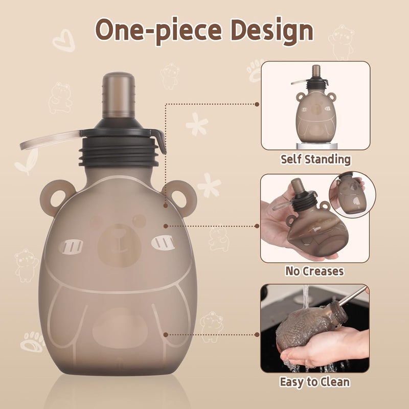 Haakaa Happii Bear Reusable Baby Food Pouch - Image 5