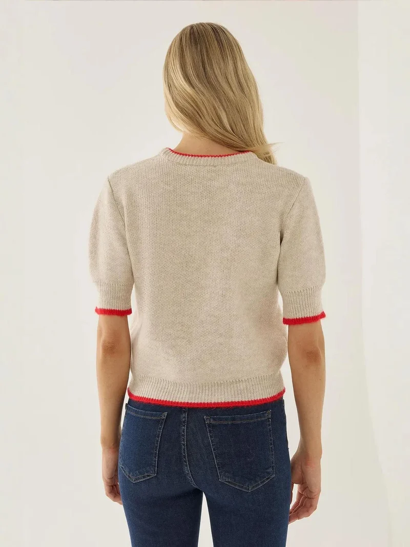 HICCUP Contrast Knitted Sweater