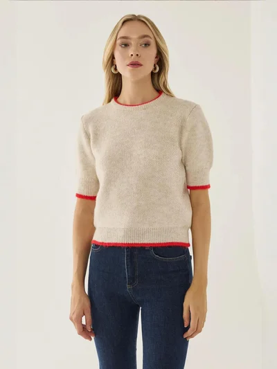 HICCUP Contrast Knitted Sweater