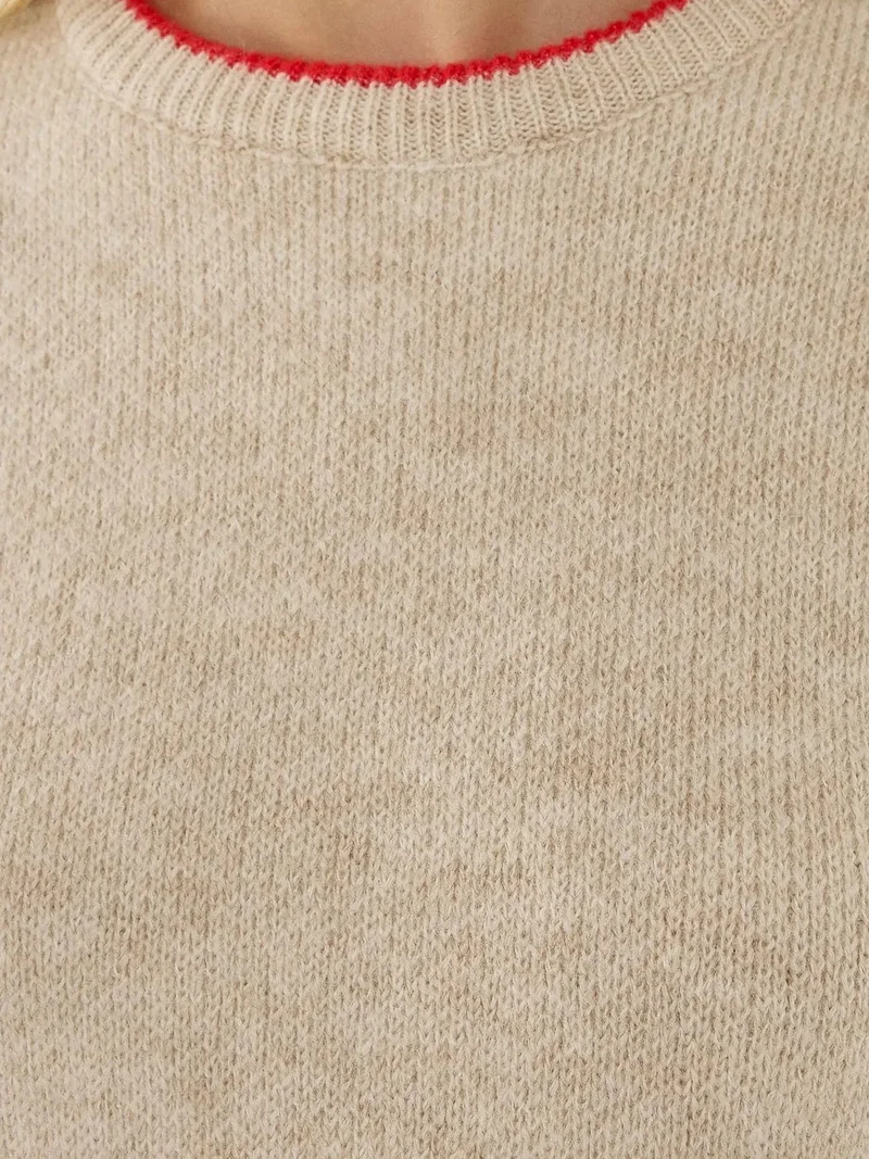 HICCUP Contrast Knitted Sweater