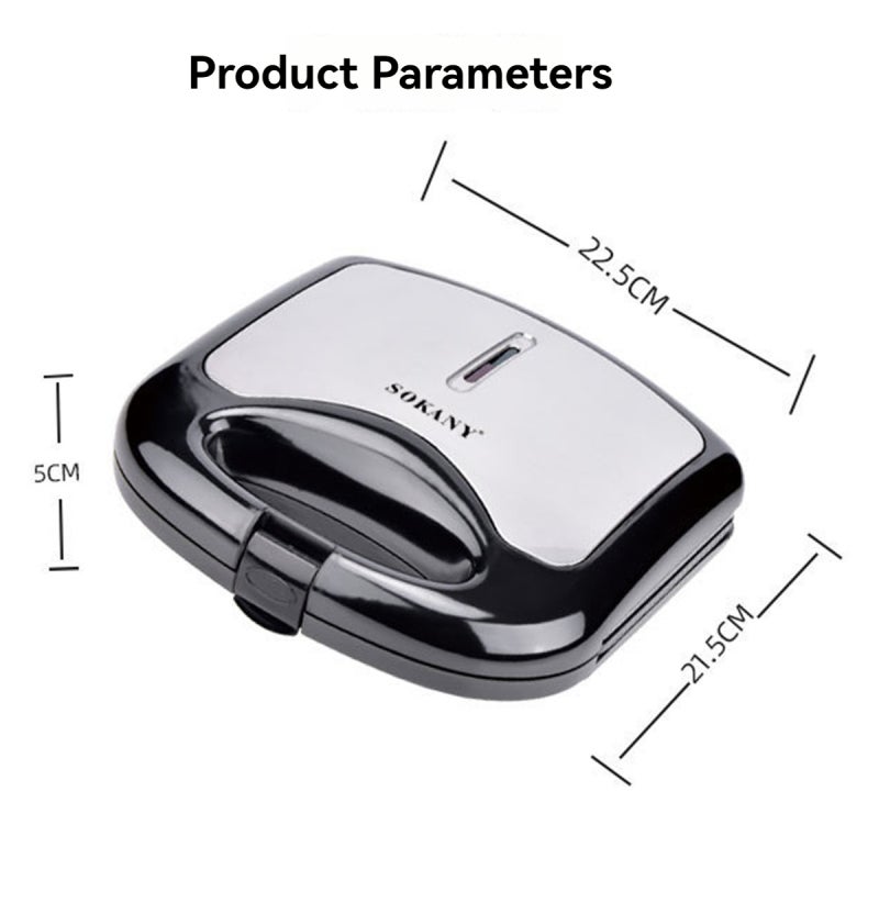 Hot Dog Maker 850W 220-240V Stainless Steel 6 Capacity Silver Non-Stick Coating - One Button Operation Electric Food Maker for Home Kitchen Countertop Use - Image 3