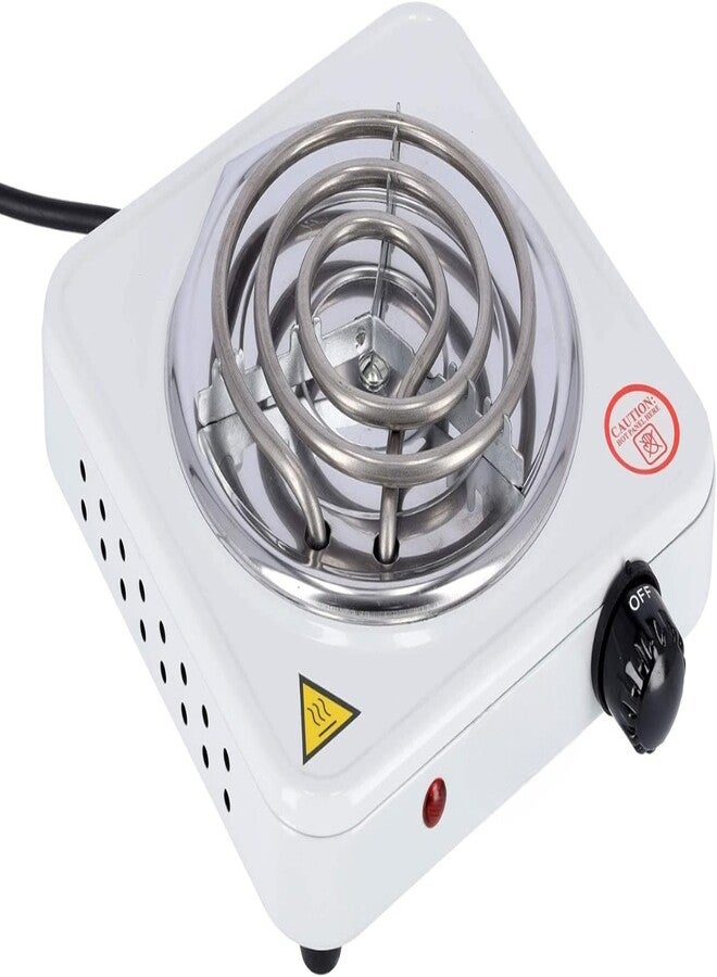 SUKILO Single Burner Hot Plate – 1000W Portable Electric Cast Iron Hob with Thermostat Control, Compact Table Top Cooker for Home, Camping, Dorm, Caravan Cooking – Non-Slip Feet, Overheat Protection