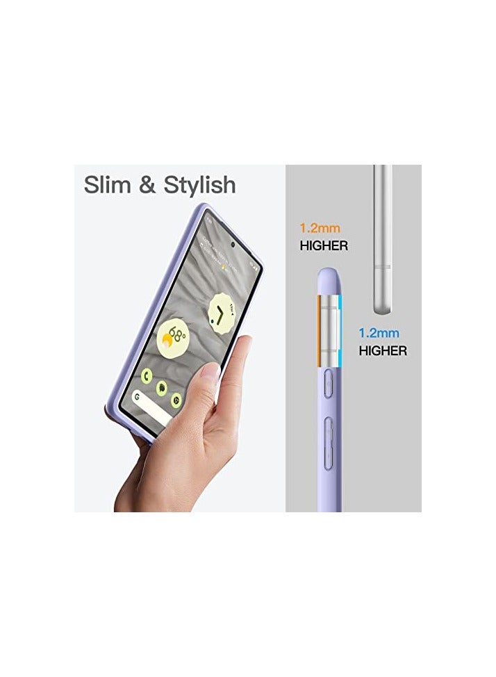 جي تيك حافظة JETech رفيعة لهاتف Google Pixel 7a مقاس 6.1 بوصة 2023، غطاء هاتف واقٍ رفيع ناعم من مادة TPU مع لمسة نهائية غير لامعة، مقاوم للصدمات (أرجواني) - Image 5