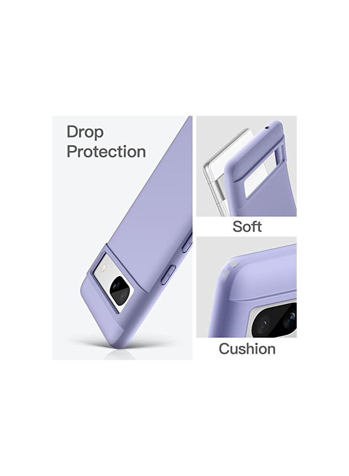 جي تيك حافظة JETech رفيعة لهاتف Google Pixel 7a مقاس 6.1 بوصة 2023، غطاء هاتف واقٍ رفيع ناعم من مادة TPU مع لمسة نهائية غير لامعة، مقاوم للصدمات (أرجواني) - Image 4