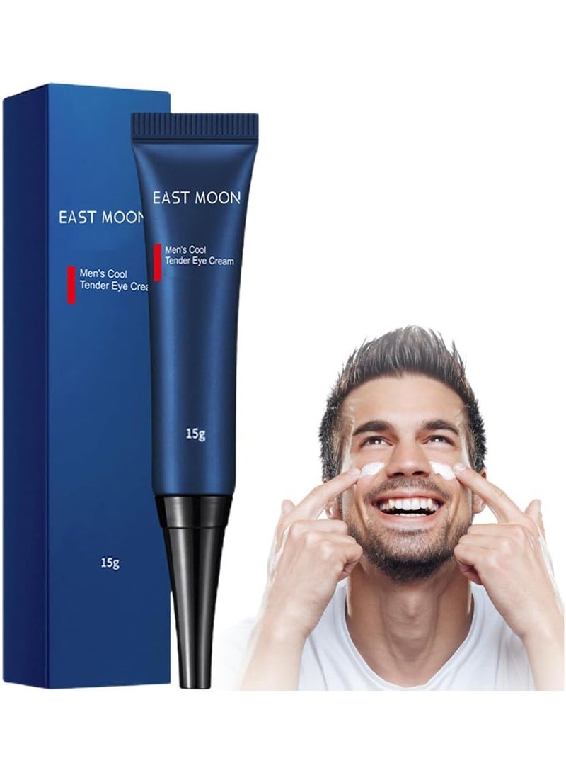 East Moon كريم العين للرجال بارد وناعم كريم مضاد للانتفاخ جل العين ببتيد مضيء - Image 1