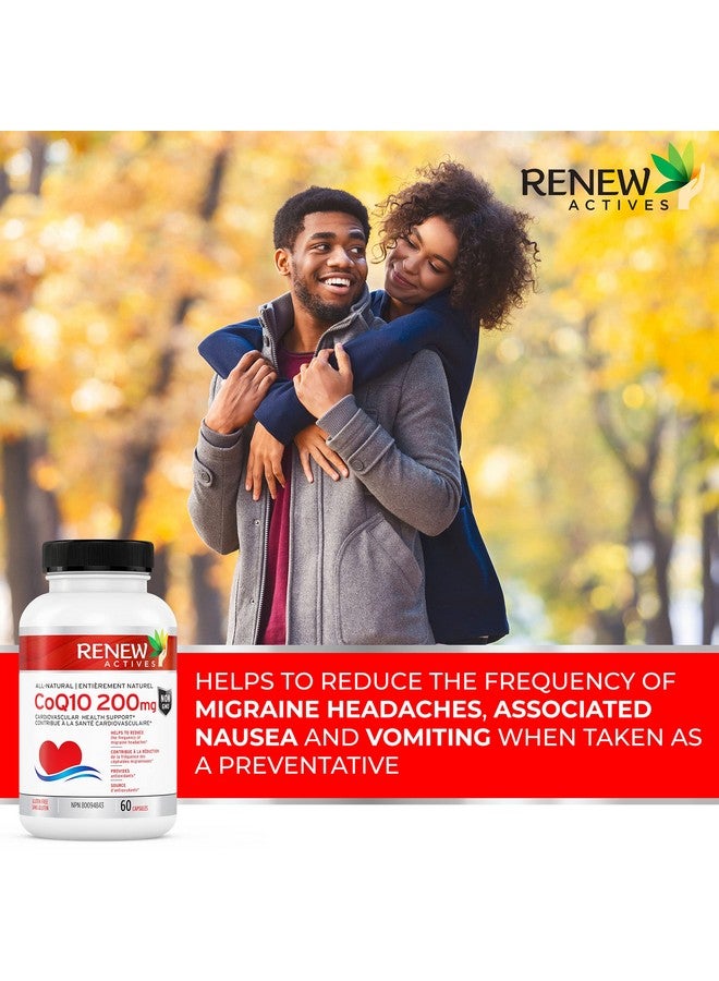 Renew Actives Coq10 Ubiquinone Supplement: 200Mg Coenzymeq10 Supplements For Cardiovascular Neurological And Immune System Health Support High Potency Oxidized Coq10 Pills 60 Veggie Capsules - Image 3