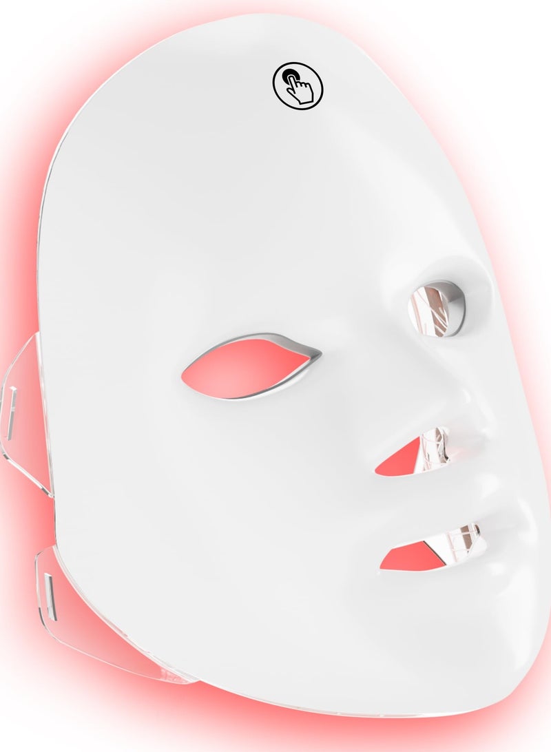 العلاج بالضوء الأزرق لعلاج حب الشباب قناع الوجه LED ذو 7 ألوان العلاج بالضوء قناع العلاج بالضوء الأزرق والأحمر لعلاج التجاعيد وحب الشباب قناع العناية بالبشرة بالفوتونات قناع - Image 1