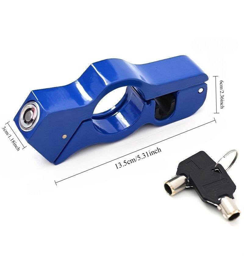 Heavy Duty Motorcycle Scooter Lock Black Anti Theft Security Ergonomic Universal - Image 3