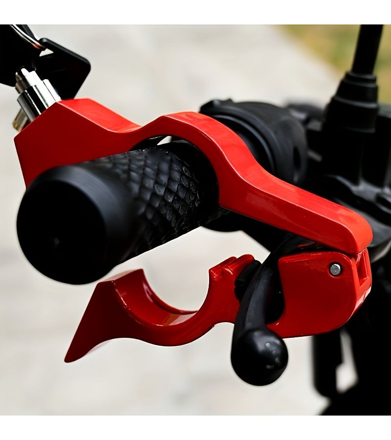 Heavy Duty Motorcycle Scooter Lock Black Anti Theft Security Ergonomic Universal - Image 5