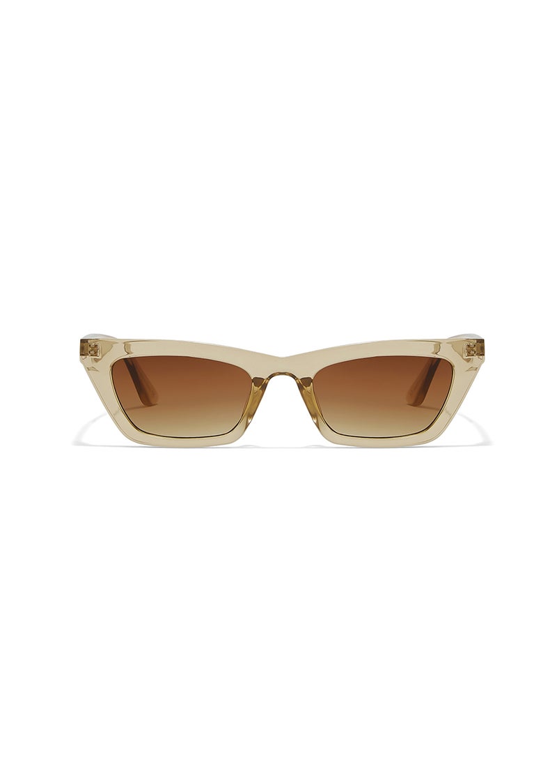 Blackout Bare,Women Sunglasses, Cat Eye Sunglasses, UV Protection: UV400 (Beige,Brown)  - Image 2