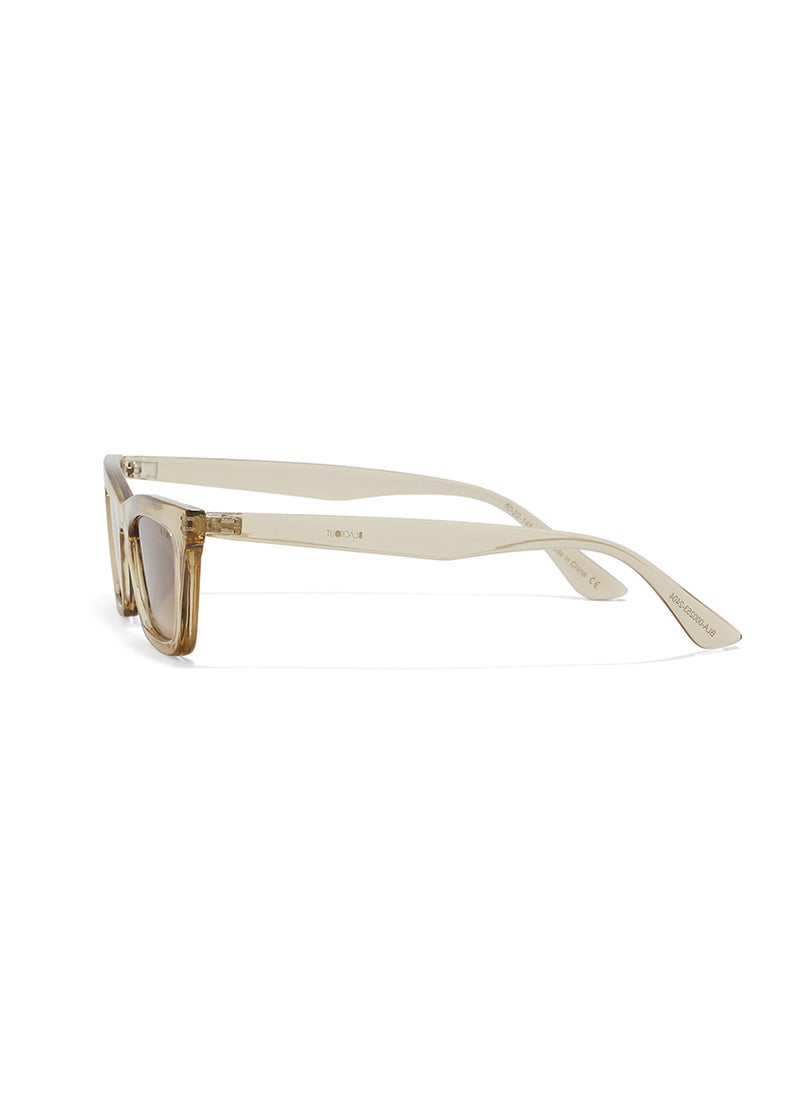 Blackout Bare,Women Sunglasses, Cat Eye Sunglasses, UV Protection: UV400 (Beige,Brown)  - Image 3