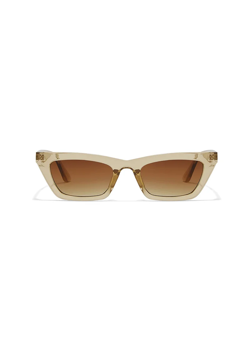 Blackout Bare,Women Sunglasses, Cat Eye Sunglasses, UV Protection: UV400 (Beige,Brown)