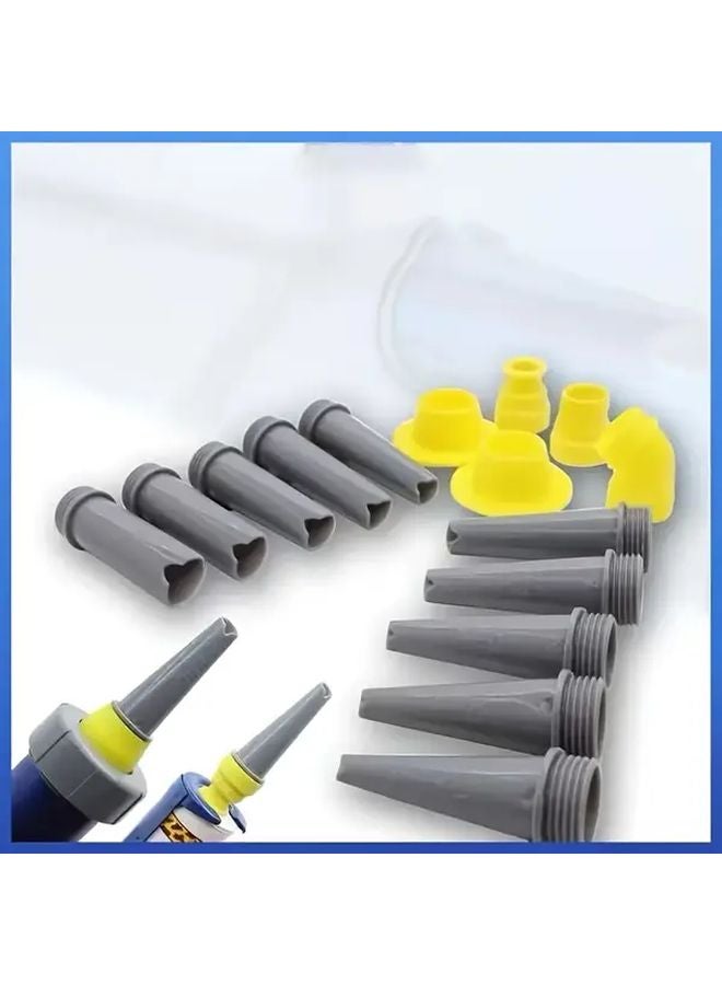15pcs Silicone Caulking Gun Nozzle Set Plastic Material No Electricity Required - Image 5