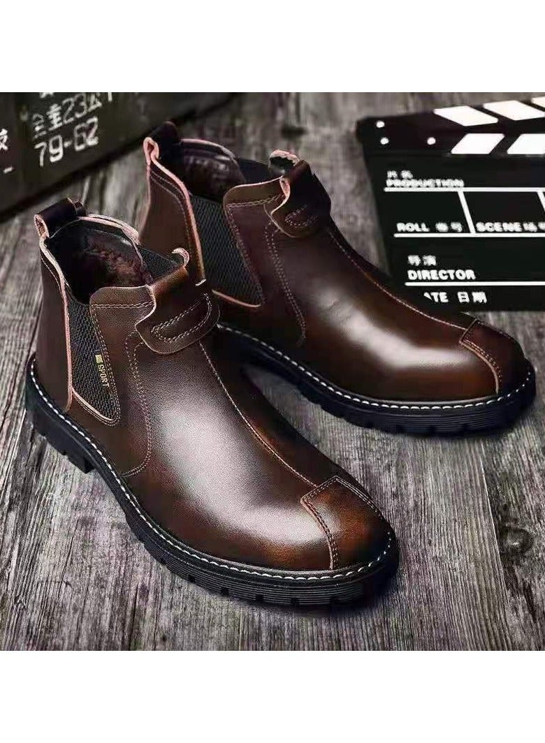 Shougu Versatile Retro Casual Leather Shoes  - Image 1