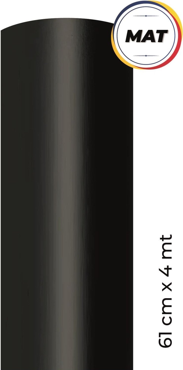 Ecce Matte Black Adhesive Foil 61 cm x 4 m  - Image 1