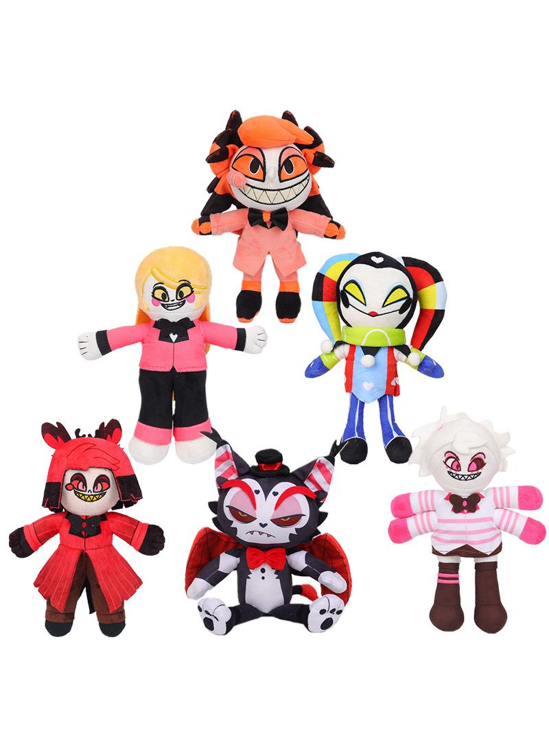 general 6 Pcs Hazbin Hotel Plush Toy 25cm Toy For Fans Gift Horror Stuffed Figure Doll For Kids And Adults Great Birthday Stuffers For Boys Girls - Image 1