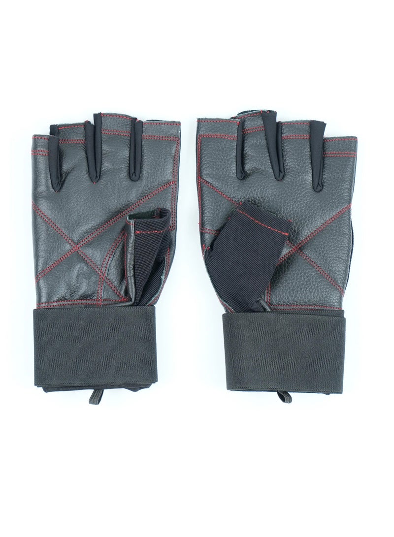 AXOX Fitness Leather Weight Lifting Gloves Xl - Image 1