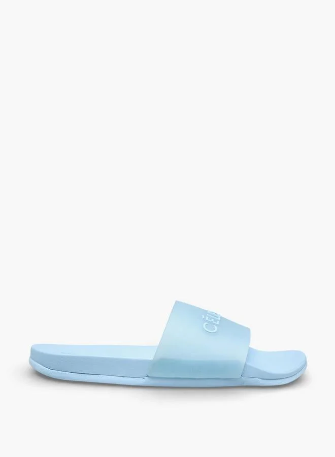 Celeste Women Logo Print Slide Slippers