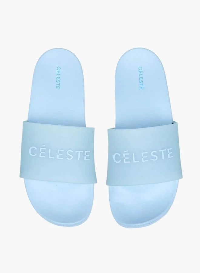 Celeste Women Logo Print Slide Slippers