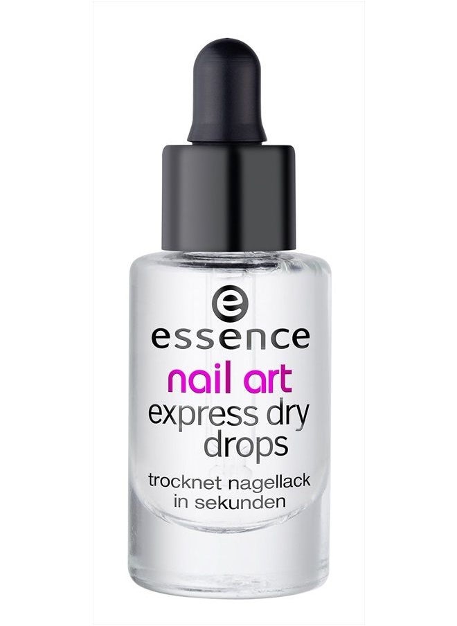 Essence essence | Nail Art Express Dry Drops | Fast-drying Formula with Vitamin E and Almond Oil 