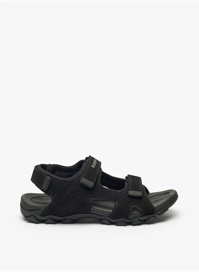 كابا Men's Logo Print Floaters with Hook and Loop Closure