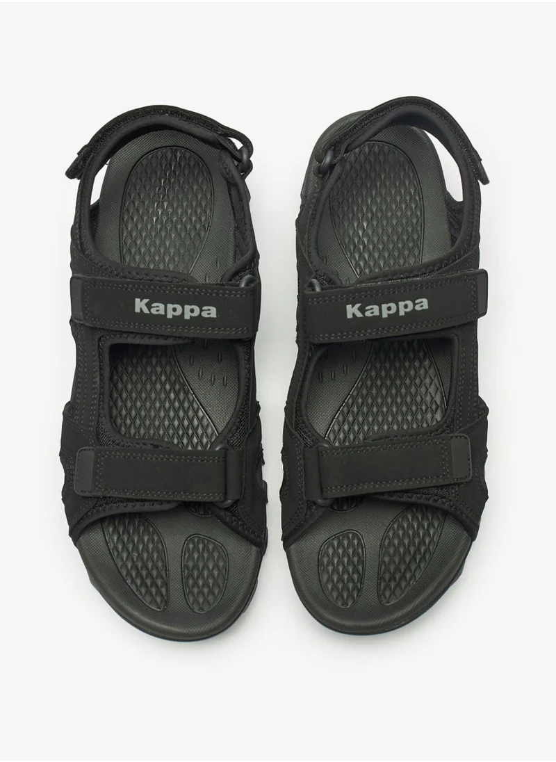 Kappa Men's Logo Print Floaters with Hook and Loop Closure