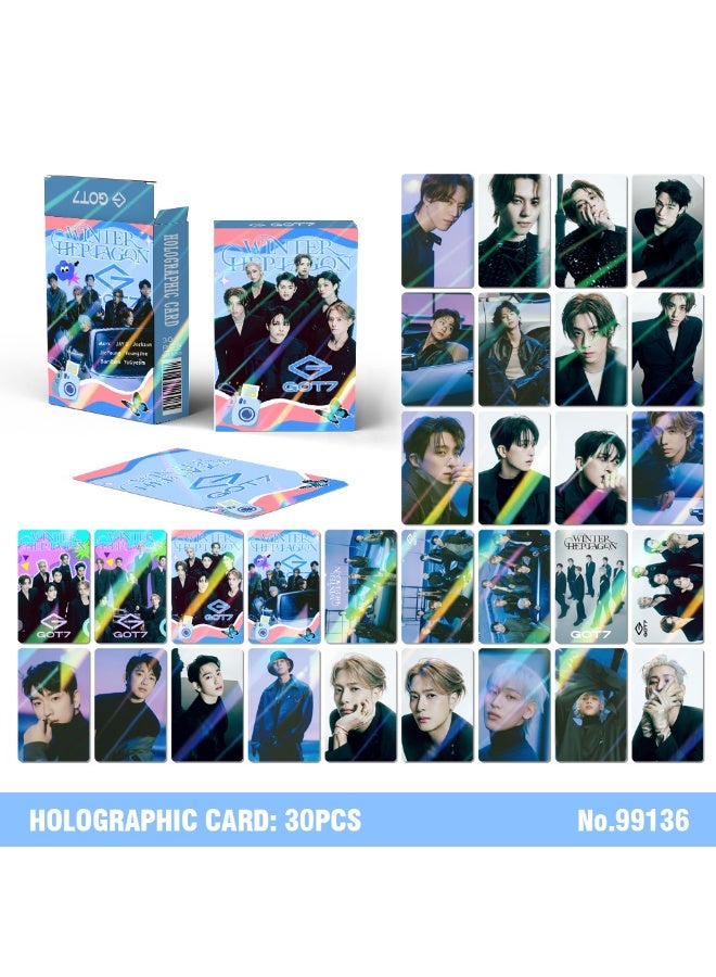 NIBEMINENT 30 Pcs Kpop GOT7 Lomo Cards Card For Fans Collection Gifts - Image 1