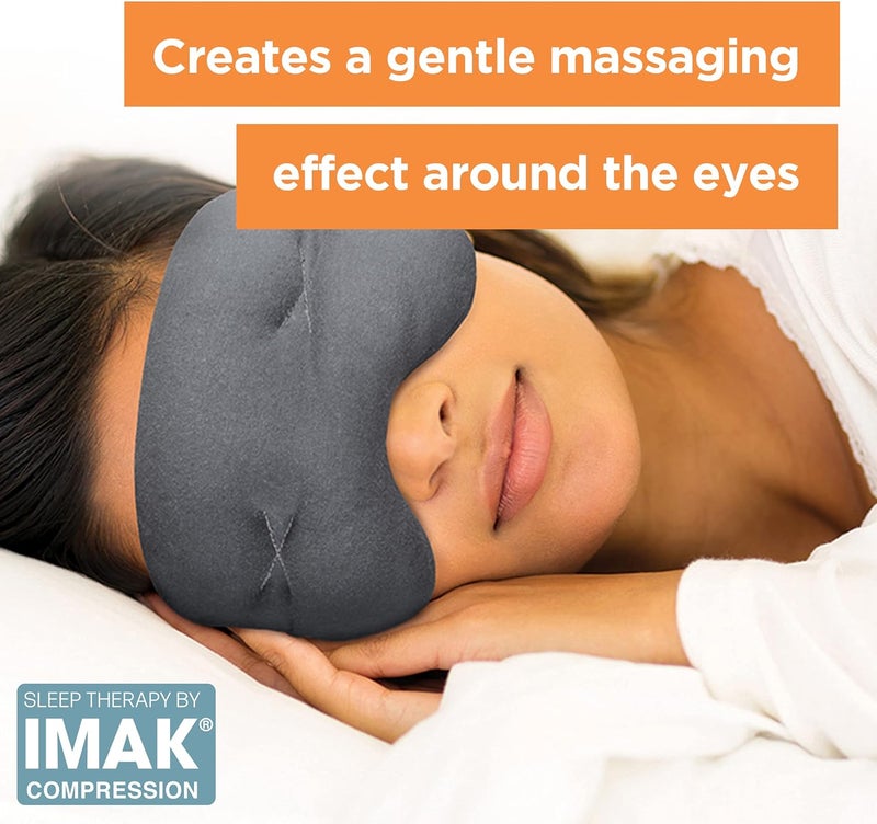 Brownmed IMAK Eye Pillow - Sleep Mask with ErgoBeads for Pain Relief - Cooling & Relaxing Sleep Aid - Black - Image 4