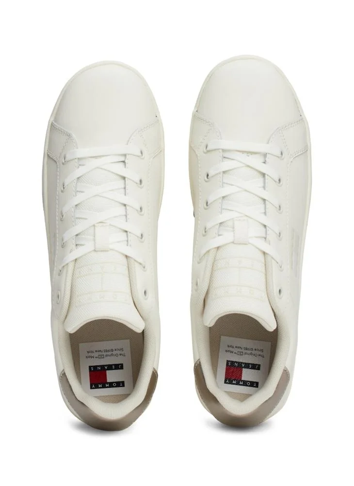 تومي جينز Lace Up Low Top Sneakers