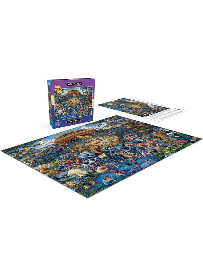 Buffalo Games ألعاب بوفالو - داودل - فُلك نوح - 1000 قطعة لغز للبالغين - لغز تحدي مثالي لليالي الألعاب - الحجم النهائي هو 26.75 × 19.75 - Image 4