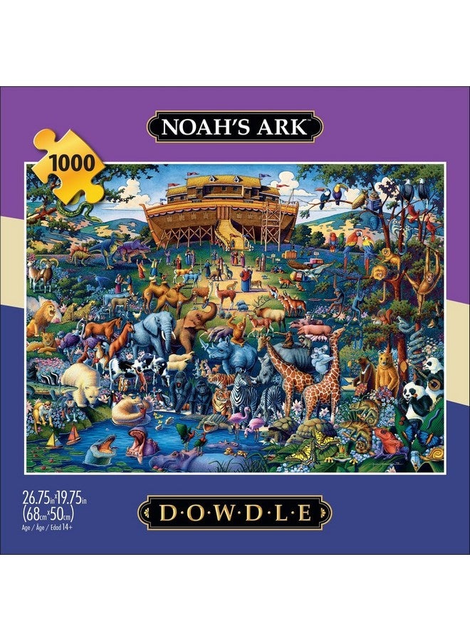 Buffalo Games ألعاب بوفالو - داودل - فُلك نوح - 1000 قطعة لغز للبالغين - لغز تحدي مثالي لليالي الألعاب - الحجم النهائي هو 26.75 × 19.75 - Image 3