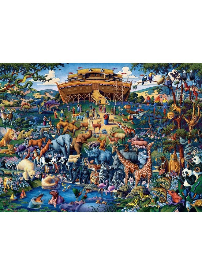 Buffalo Games ألعاب بوفالو - داودل - فُلك نوح - 1000 قطعة لغز للبالغين - لغز تحدي مثالي لليالي الألعاب - الحجم النهائي هو 26.75 × 19.75 - Image 2