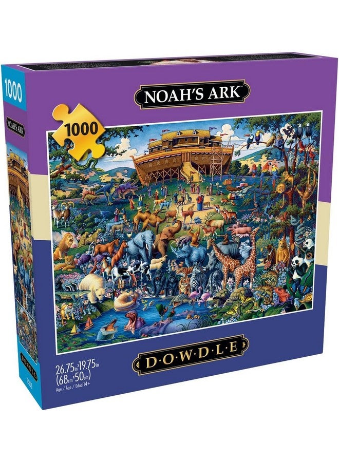 Buffalo Games ألعاب بوفالو - داودل - فُلك نوح - 1000 قطعة لغز للبالغين - لغز تحدي مثالي لليالي الألعاب - الحجم النهائي هو 26.75 × 19.75 - Image 1