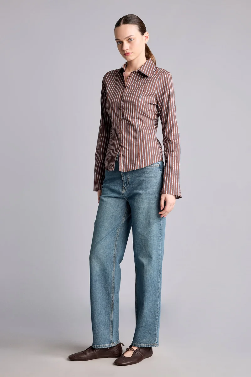 ديفاكتو Comfort Straight Normal Waist Washed Jeans
